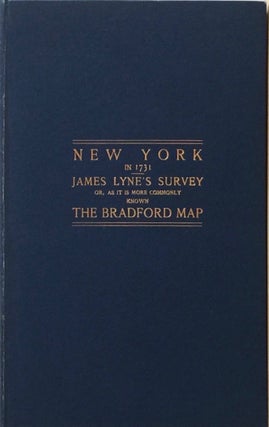 Item #005762 James Lyne's Survey: Or, As It is More Commonly Known The Bradford Map a Plan of the...