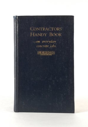Item #010591 Contractors Handy Book -- on Everyday Concrete Jobs. LEHIGH CEMENT