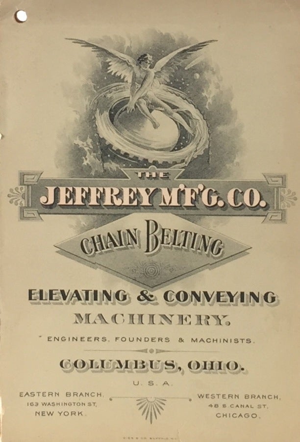 Item #010763 Chain Belting: Elevating and Coveying Machinery. JEFFREY MANUFACTURING CO.