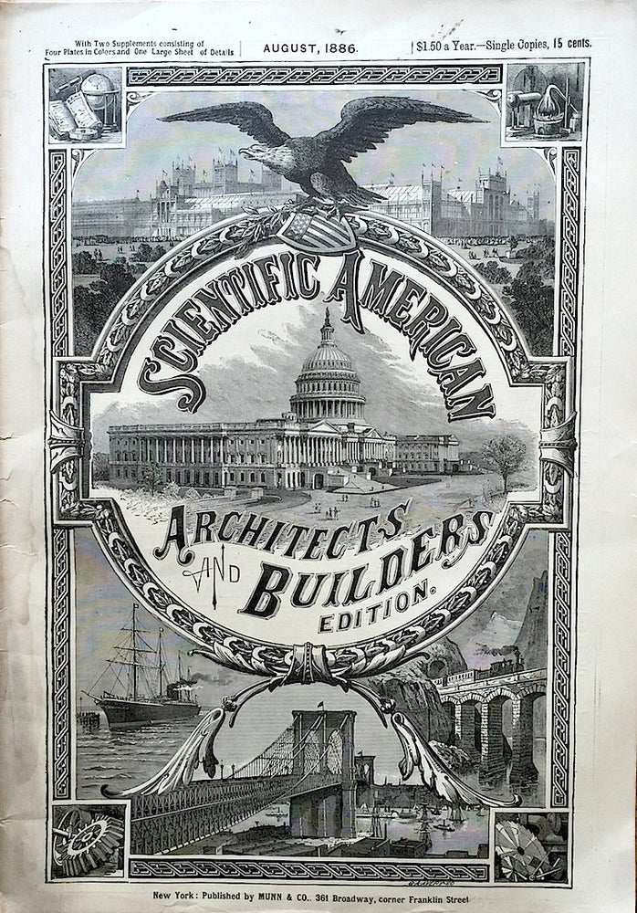 Item #010824 Scientific American Architects and Builders Edition: August 1886. SCIENTIFIC AMERICAN.