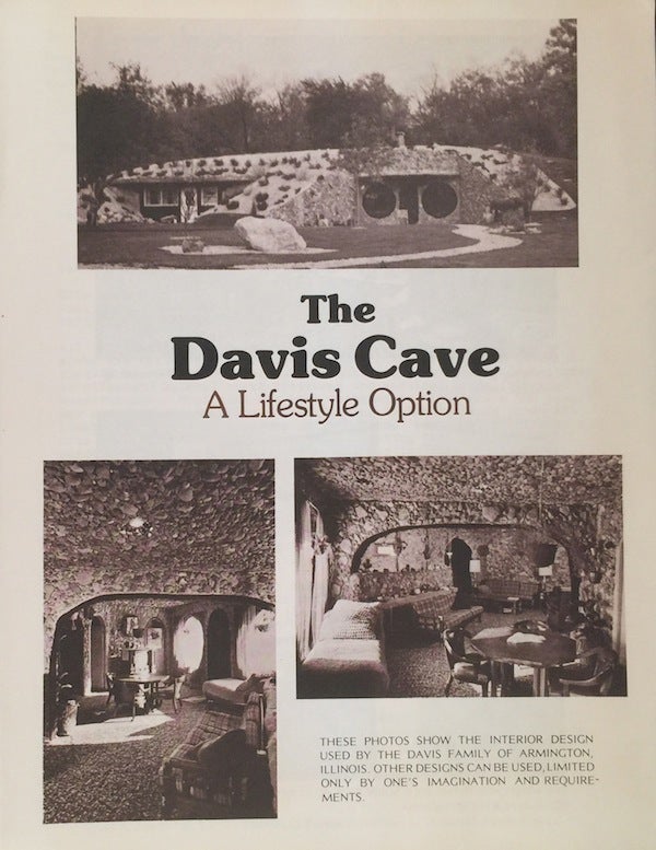 Item #011299 The Davis Cave: A Lifestyle Option. ANDY DAVIS.