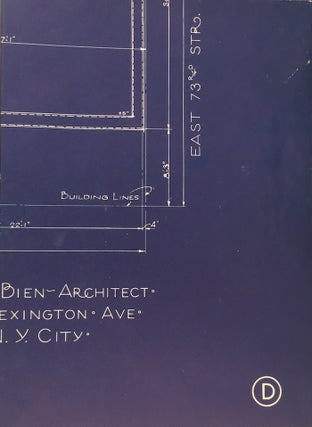 Item #011362 Promotional Faux Blueprints for Apartment Building at Madison Ave. & East Seventy...