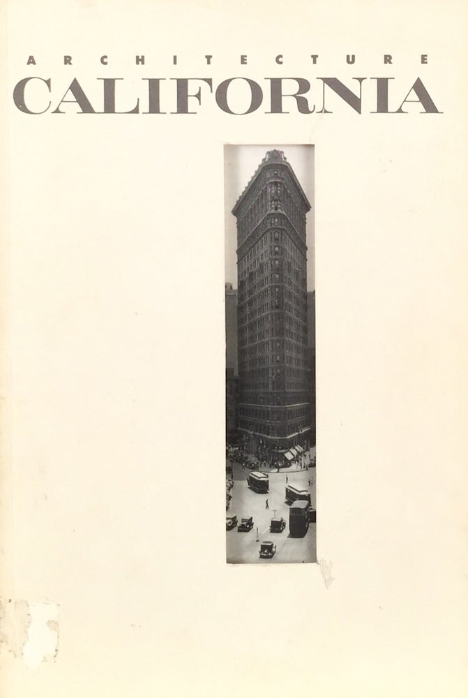 Item #011475 Architecture California: Architecture and Photography Volume 14 No. 1 May 1992. LIAN HURST MANN.