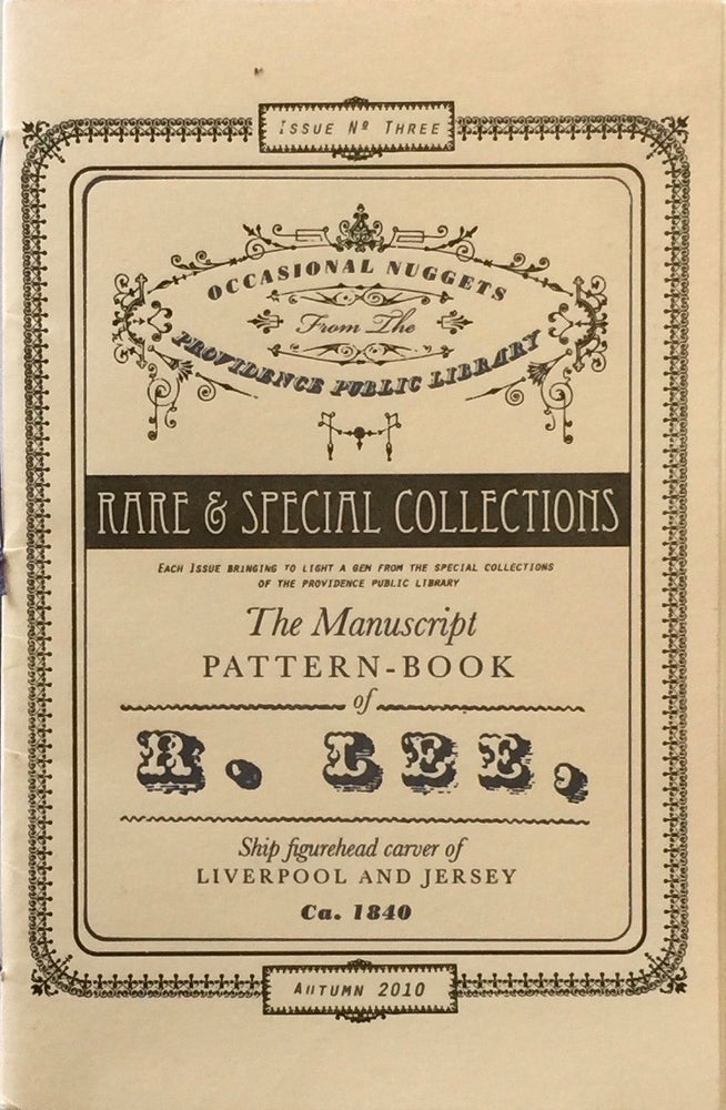Item #011952 The Manuscript Pattern Book of R. Lee: Ship Figurehead Carver of Liverpool and Jersey Ca. 1840. RICHARD RING.