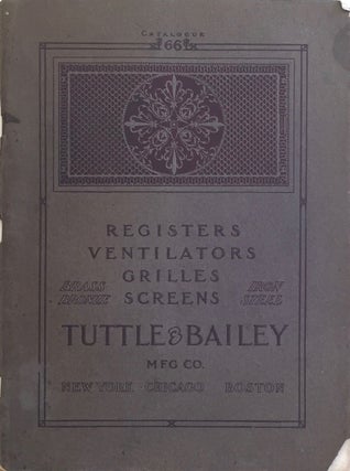 Item #012424 Catalogue 66. TUTTLE, BAILEY MFG. CO