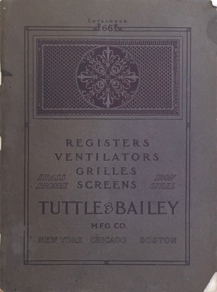 Item #012424 Catalogue 66. TUTTLE, BAILEY MFG. CO.