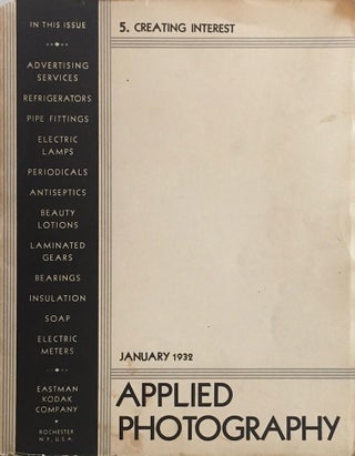 Item #012462 Applied Photography January 1932: Creating Interest. EASTMAN KODAK