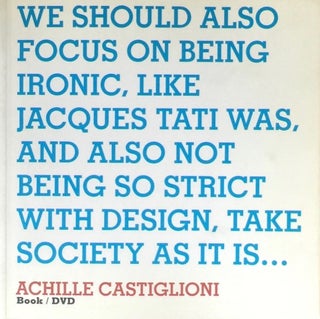 Item #012927 Museo Alessi Design Interviews: Achille Castiglioni (Book + DVD). FRANCESCA APPIANI