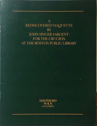 Item #013022 A Rediscovered Maquette by John Singer Sargent for the Crucifix at the Boston Public...