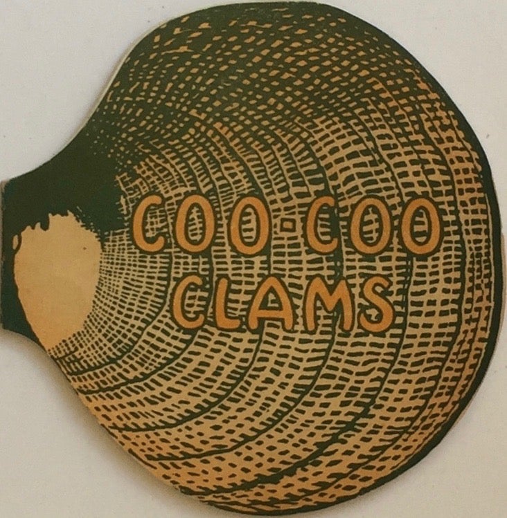 Item #013034 Coo-Coo Clams: From Coo-Coo Cove. BERNSTEIN'S FISH GROTTOS.