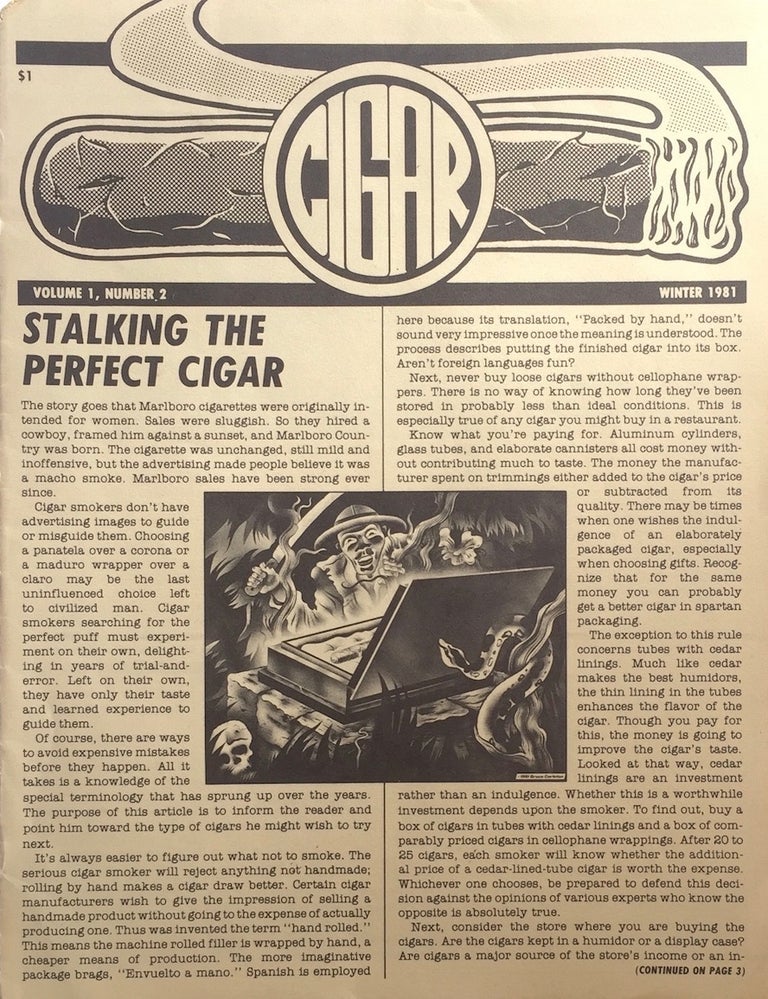 Item #013128 Cigar Volume 1, Number 2 Winter 1981. AL GOLDSTEIN.