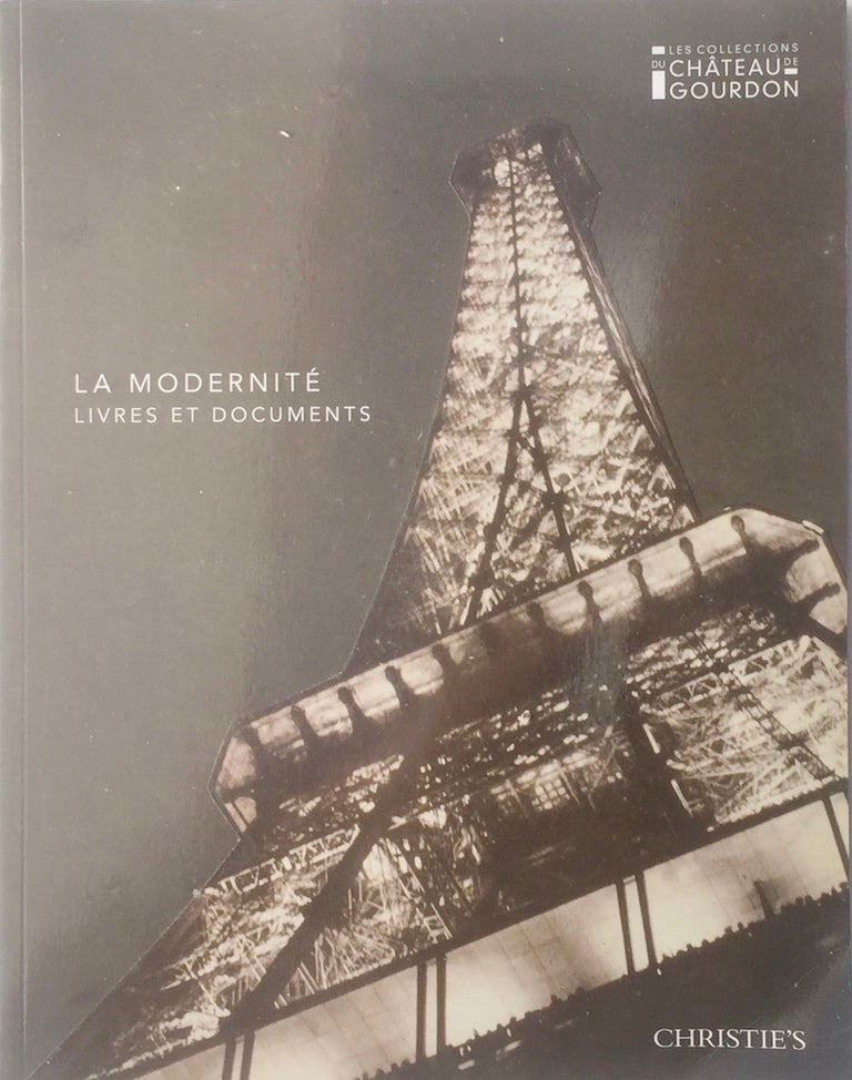 Item #013426 Les Collections du Chateau Gourdon: La Modernite Livres et Documents. CHRISTIE'S.