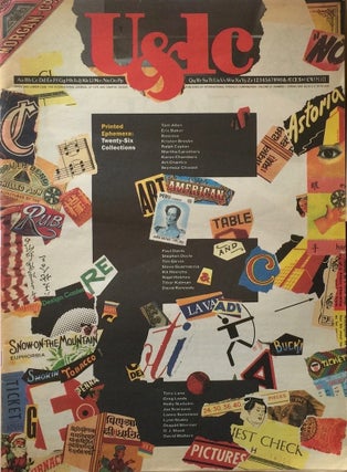 Item #013671 Upper and Lower Case: The International Journal of Type and Design Spring 1992. ITC