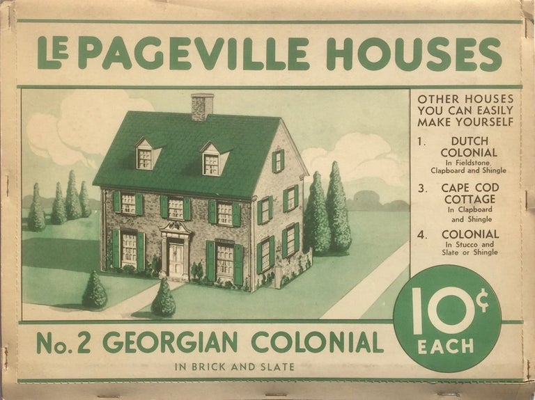 Item #013840 LePageville Houses No. 2: Georgian Colonial in Brick and Slate. LEPAGE GLUE CO.