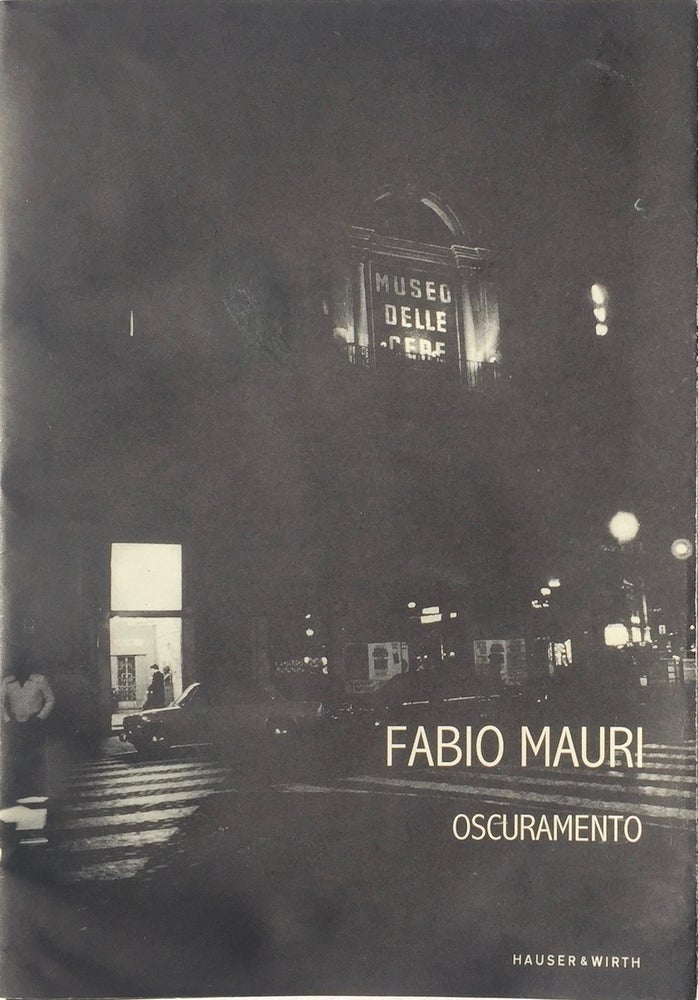 Item #013948 Fabio Mauri: Oscuramento Reprint Edition. FABIO MAURI.