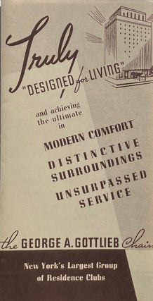 Item #014146 Truly "Designed for Living" GEORGE A. GOTTLIEB