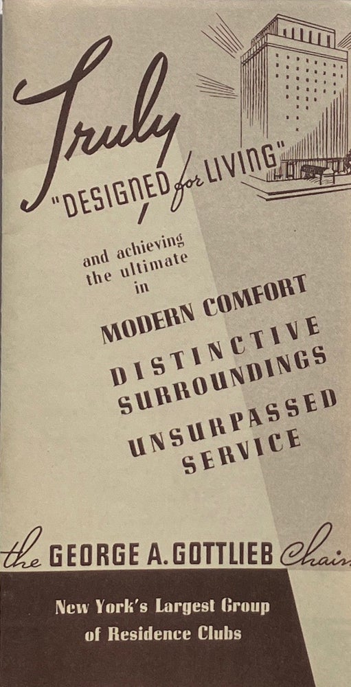 Item #014146 Truly "Designed for Living" GEORGE A. GOTTLIEB.