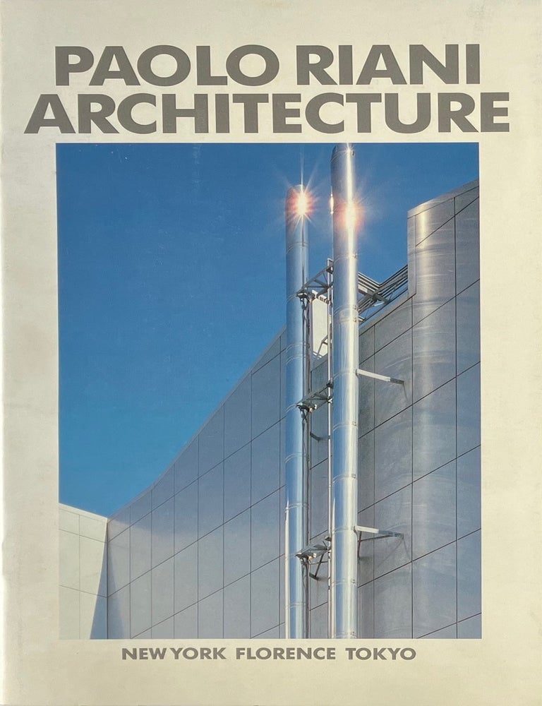 Item #014191 Paolo Riani: Architecture. PAOLO RIANI.