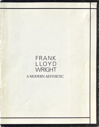 Item #014290 Frank Lloyd Wright: A Modern Aesthetic. MICHAEL FITZSIMMONS