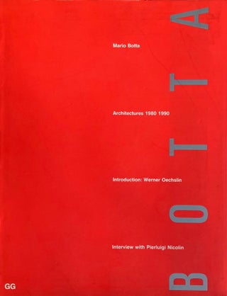 Item #014421 Architectures 1980-1990. MARIO BOTTA, EMILIO PIZZI