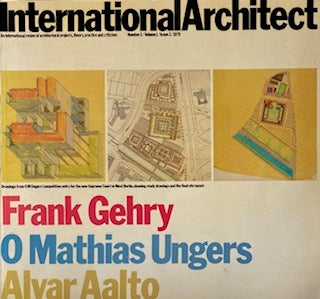 Item #014506 International Architect #2: Gehry Ungers Aalto. HAIG BECK
