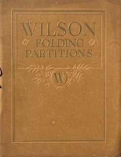 Item #014518 Wilson Folding Partitions for Churches, Schools, Y.M.C.A. Buildings, Hotels, Clubs...