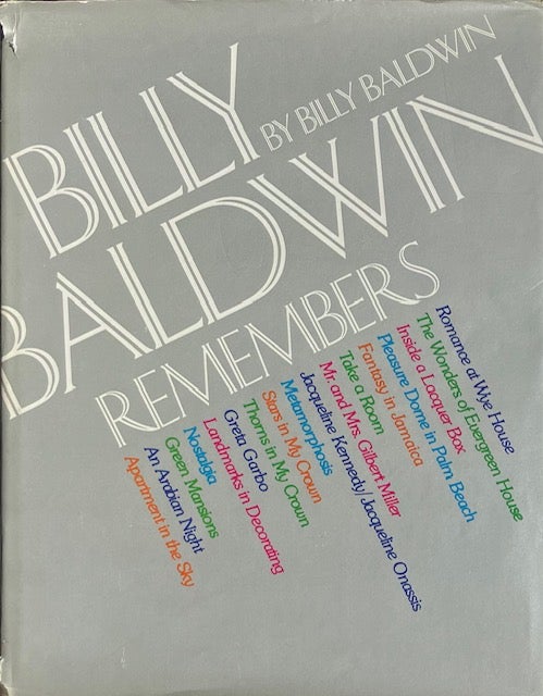Item #014568 Billy Baldwin Remembers. BILLY BALDWIN.