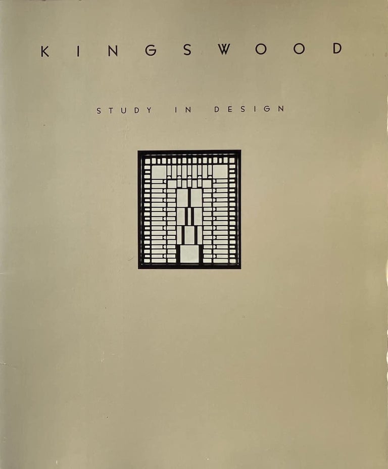 Item #014790 Kingswood: Study in Design. MARTHA CROSS Saarinen NEUMANN.