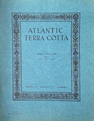 Item #014932 Atlantic Terra Cotta: Printed Monthly for Architects February, 1926. Atlantic Terra...