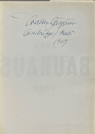 Bauhaus: 1919-1928.