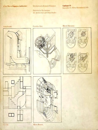 Item #015720 A New Wave of Japanese Architecture. KENNETH FRAMPTON